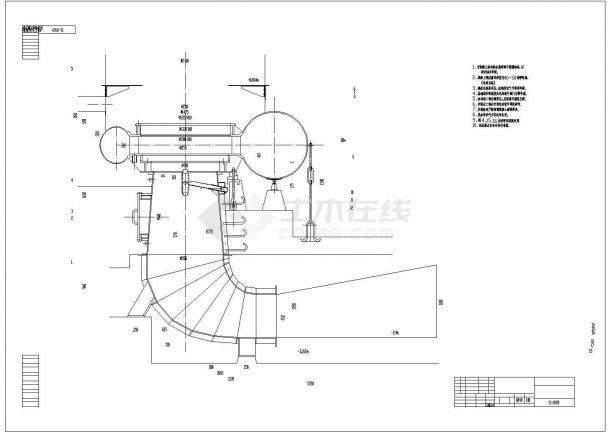 某电站发电机械CAD全套构造设计图纸-图一