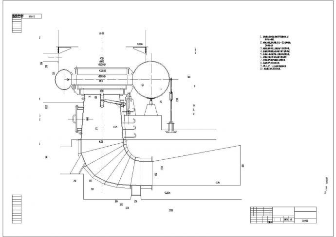 某电站发电机械CAD全套构造设计图纸_图1