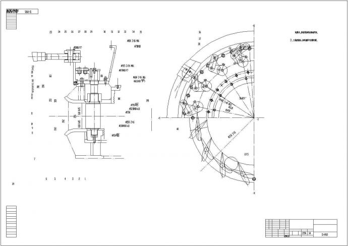 某电站发电机械CAD详细节点完整图纸_图1