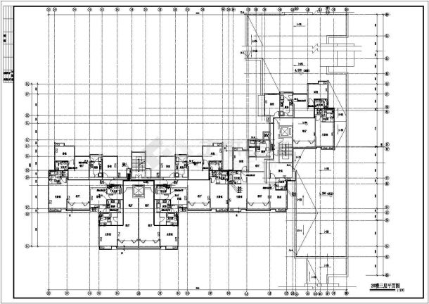 6层(1LT1DT2户4户2单元)住宅楼给排水施工图（含设计说明、共12个CAD）-图二
