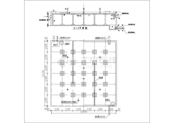 嘉兴2000方矩形清水池结构底商私人住宅楼设计CAD详细建筑施工图-图二