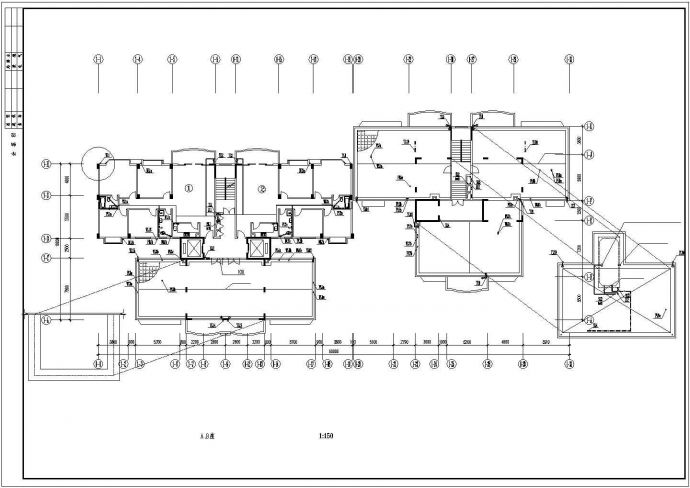 19.2米EF座10米 AB16EF7层南方住宅楼给排水施工图【 水泵图，说明】_图1