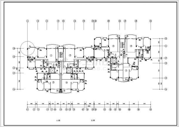 19.2米EF座10米 AB16EF7层南方住宅楼给排水施工图【 水泵图，说明】-图二