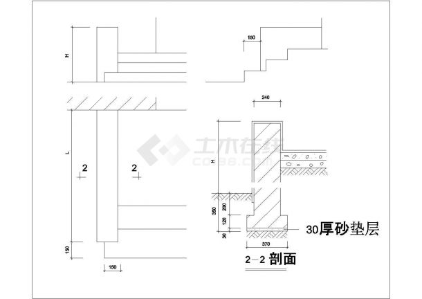 某室外构造CAD构造全套节点图-图一