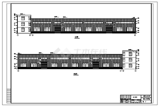 某单层轻钢结构厂房建筑施工cad图(含计算书)-图二