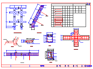 锚索框架梁及地梁结构CAD图-图二