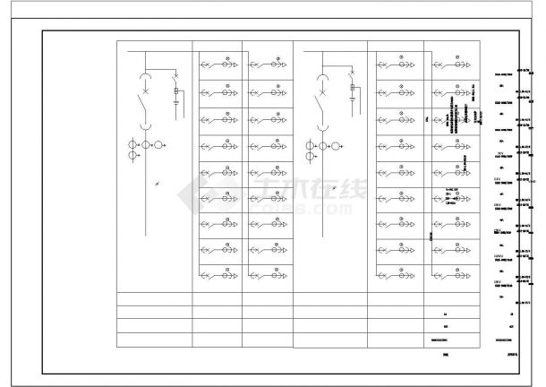 某医院GCK电气一次原理图CAD-图二
