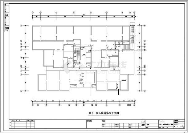 某26层(1LT3DT8户)塔式住宅楼给排水施工图纸（标注明细）-图一