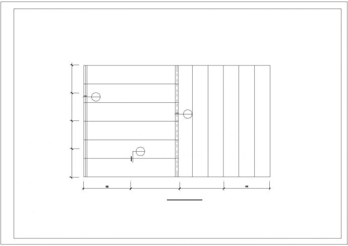 【精选】工厂雨蓬钢结构设计CAD图纸_图1