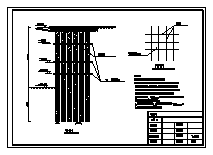深基坑排桩及预应力锚索支护结构详细设计图纸-图一