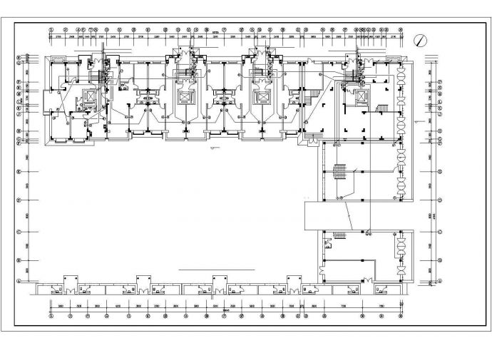 【精选】12层住宅电气全套设计CAD图纸_图1