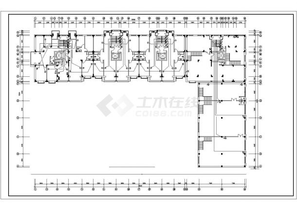 【精选】12层住宅电气全套设计CAD图纸-图二