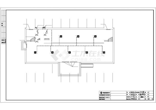 【精选】商务中心水暖电全套设计CAD图纸-图一