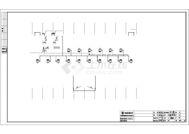 【精选】商务中心水暖电全套设计CAD图纸-图二