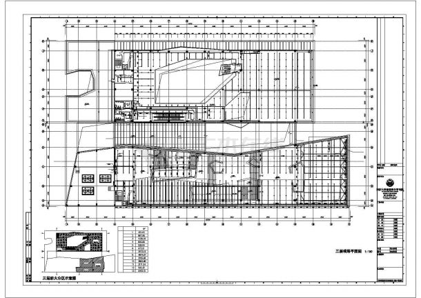 安徽某3180平方米四层砌体结构博物馆室外给排水施工CAD图纸-图一