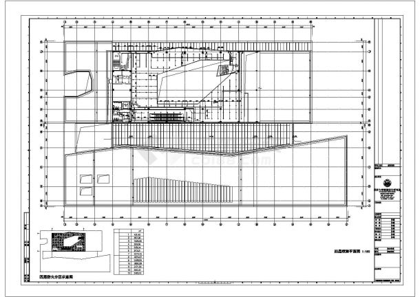 安徽某3180平方米四层砌体结构博物馆室外给排水施工CAD图纸-图二