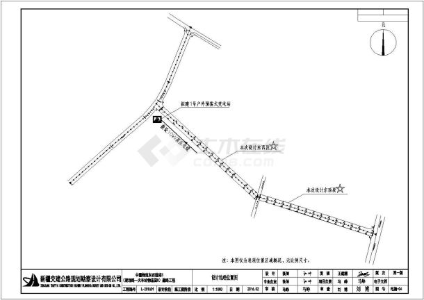 道路路灯电气照明设计cad图-图一