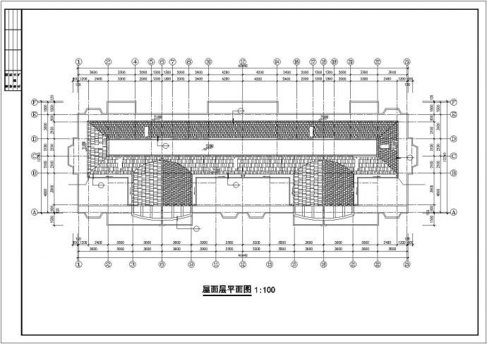 包头市福岭花园小区3230平米6层砖混住宅楼建筑设计CAD图纸（含阁楼）_图1