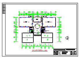 三层图书馆建筑设计施工全套图-图一