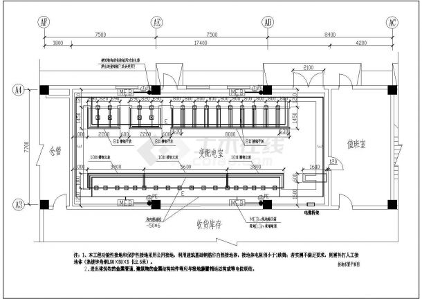 苏州百润发10kv供配电所设计图CAD-图一