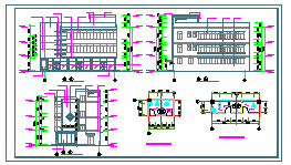 一套简单但经典的三层文化厅建筑施工图_图1