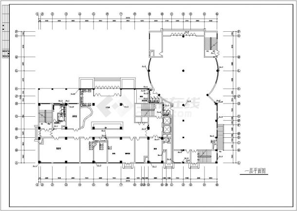  -1+14层房产公司餐饮娱乐办公综合楼给排水施工图-图二