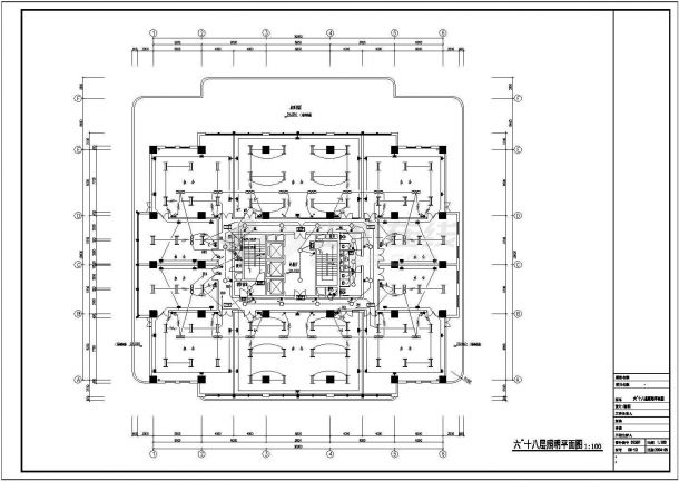 某地二十层办公楼电气设计规划cad图纸，共一份资料-图二