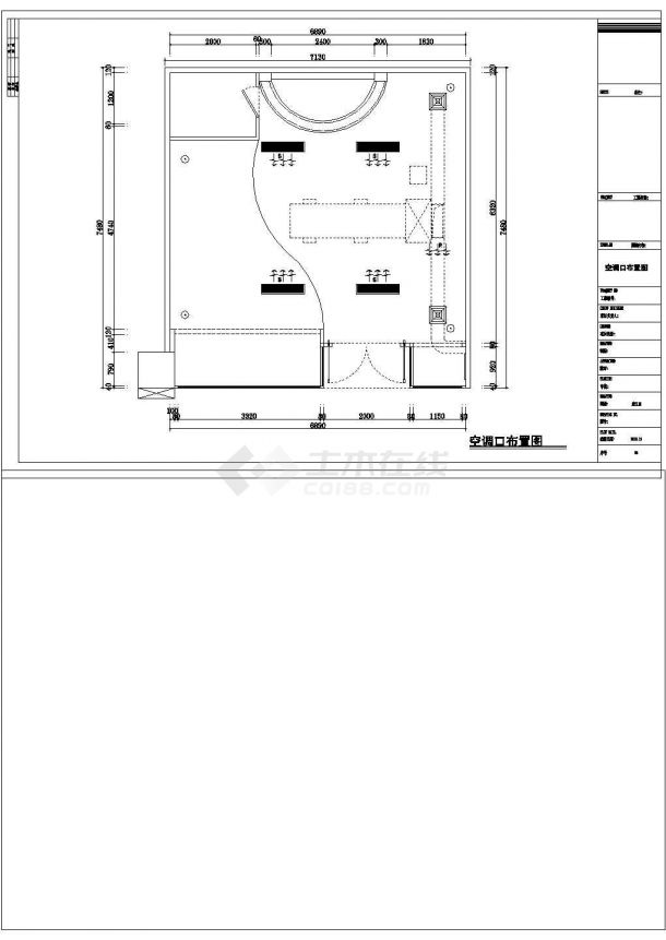 安徽省亳州市某时尚浪漫婚纱店面室内全套施工设计CAD图-图一
