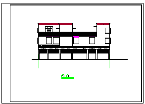 某藏式民房建筑方案设计cad施工图