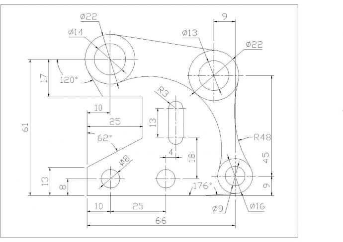 某机械制图CAD施工构造平立面设计图纸_图1