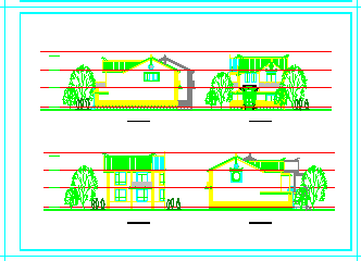 某城市化进程中的农村民居建筑设计cad施工图-图二