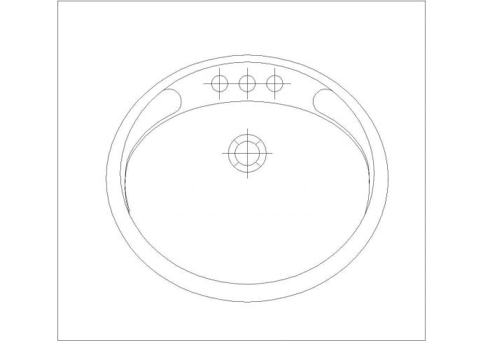 某洗手台CAD平立剖构造详细图纸_图1