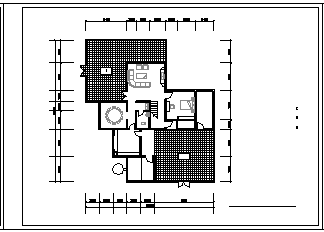 川南民居风格建筑设计cad施工图纸-图一