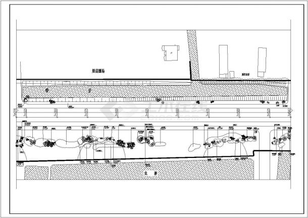 中铁交建施工设计某城市道路B标段绿化竣工CAD图-图二