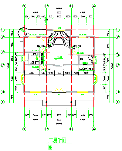 江南某民居建筑设计cad施工图-图一