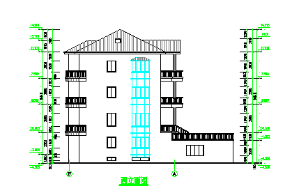 江南某民居建筑设计cad施工图-图二