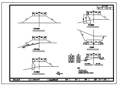 某城市二级公路路基宽全套设计cad图(含计算书)-图二