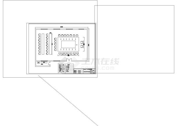 会议室系统布置cad非常标准图纸-图二