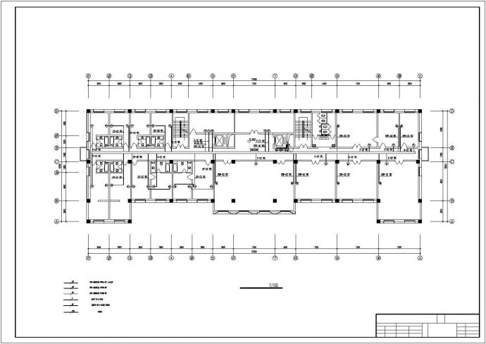 某地二层办公楼电气设计方案施工cad图纸，共一份资料_图1