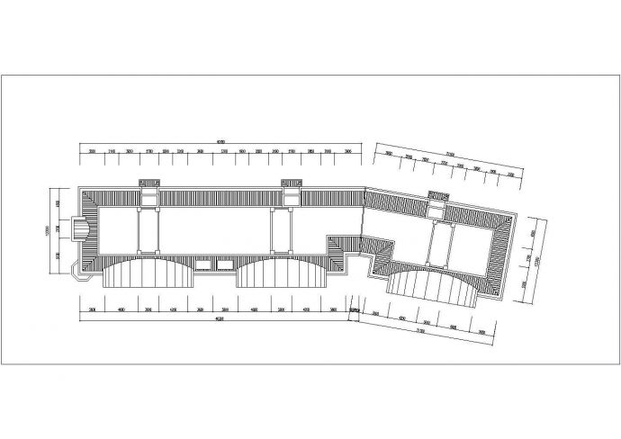 湘潭市芙阳花园小区6层砖混结构住宅楼平立面设计CAD图纸（每层780平）_图1