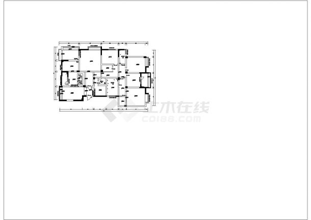 中式-五室两厅265㎡-x景城公寓楼装修全套施工设计cad图纸（含设计说明）-图一