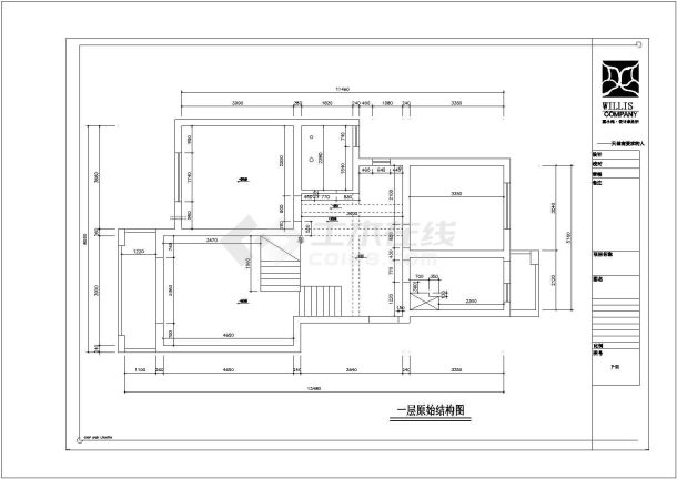 苏州常熟老街160复式加跃层公寓-简约时尚风格室内装修设计cad全套施工图（含设计说明，含高清实景图）-图二
