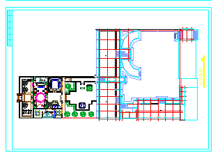 北京四合院式的别墅建筑cad施工图-图二