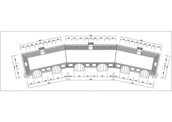成都市茂林嘉园小区6层砖混结构住宅楼平立面设计CAD图纸（每层950平）_图1