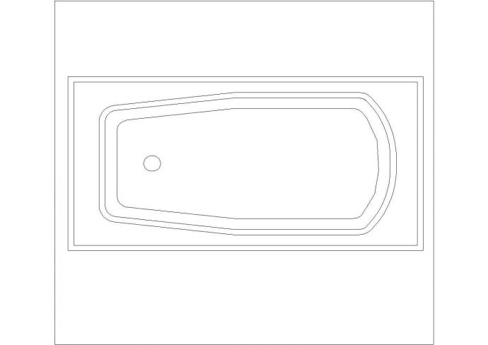 某浴缸CAD详细设计完整构造_图1