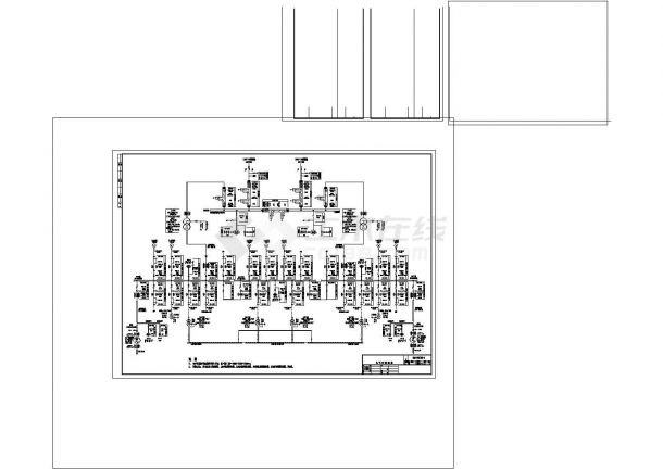热电厂工程电气主接线cad图纸设计-图二