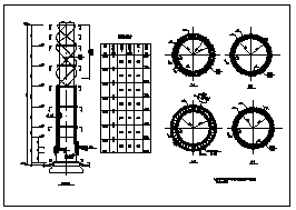 某60米高钢结构烟囱施工cad图_烟囱施工_图1