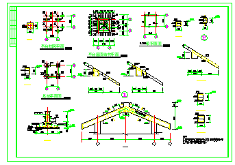 某地园林方亭建筑策划CAD参考图-图二