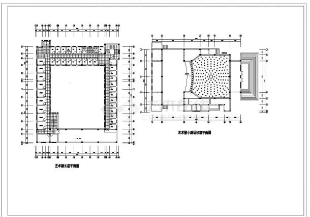 艺术楼方案设计CAD图-图一