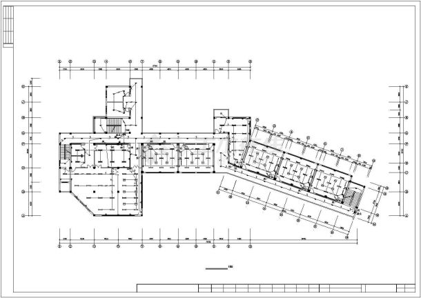 某学校综合楼电气建筑布置cad图-图二